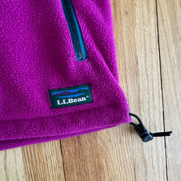 LL Bean fleece anorak size S - Picture 3 of 7